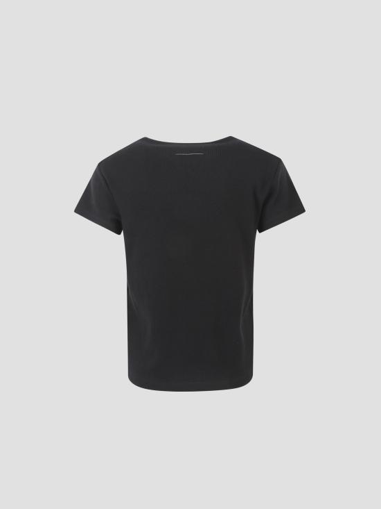 25FW MM6 메종마르지엘라 반팔 티셔츠 S52GC0357M20122 900 BLACK - MM6 MAISON MARGIELA