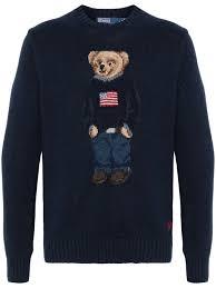 25FW 폴로 랄프로렌 스웨터 710946137 001 BEAR NAVY