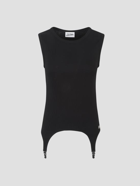 25FW 장 폴 고티에 블라우스 2504WTO387J014 00 BLACK