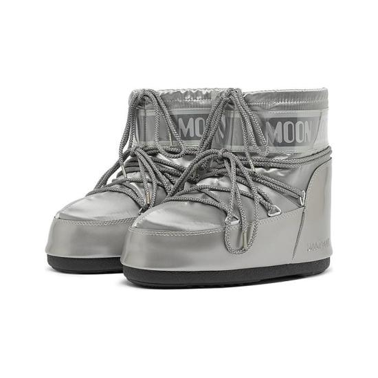 25FW 문부츠 아이콘 나일론 로우 부츠 80D1409350 H001 SILVER - MOON BOOT