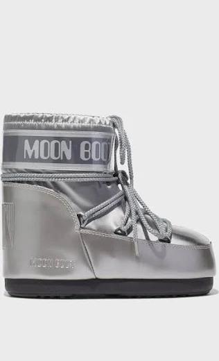 25FW 문부츠 아이콘 나일론 로우 부츠 80D1409350 H001 SILVER