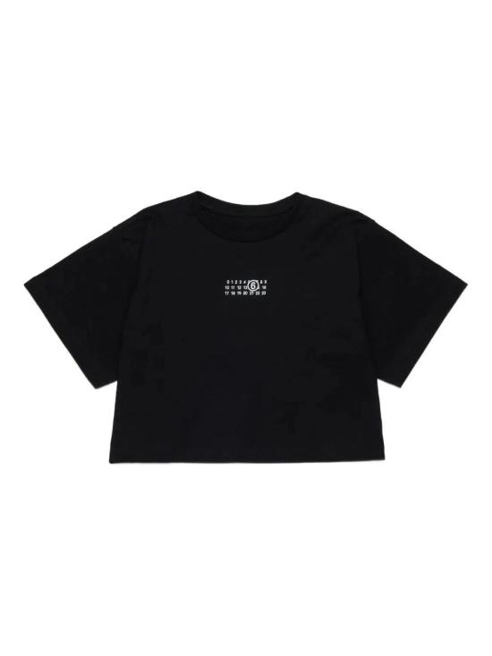 25FW [키즈] MM6 메종마르지엘라 티셔츠 M60908MM04I M6900 BLACK