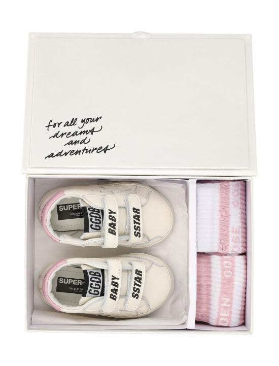 25FW [키즈] 골든구스 슈즈 F00534F007129 11410 WHITE BABY PINK