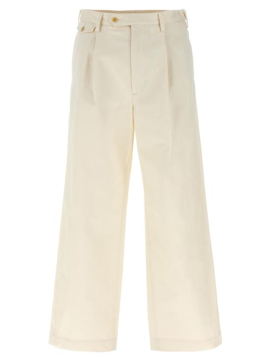 25FW 오라리 스트레이트 팬츠 A25SP02FC IVORY WHITE DOM