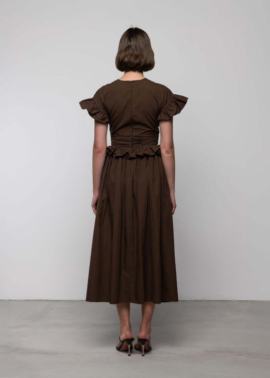  esthe 롱 원피스 에스테 티어드 코튼 리본 맥시 드레스 - OTHER BRANDS