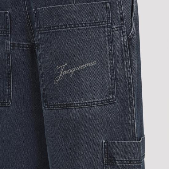 25FW 자크뮈스 데님 팬츠 PAM00541AD00049 380 NAVY BLUE - JACQUEMUS