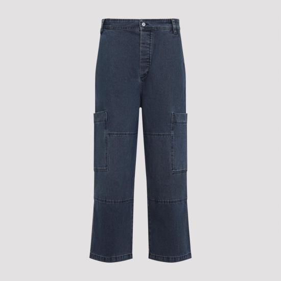 25FW 자크뮈스 데님 팬츠 PAM00541AD00049 380 NAVY BLUE - JACQUEMUS