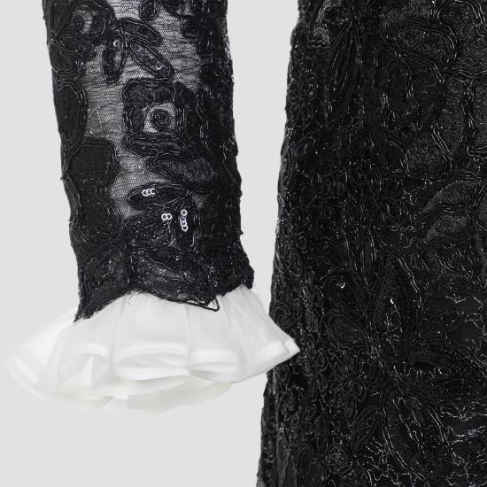 25FW 지암바티스타 발리 숏 원피스 25FWSVTE5007 84BIS 9999 BLACK - GIAMBATTISTA VALLI