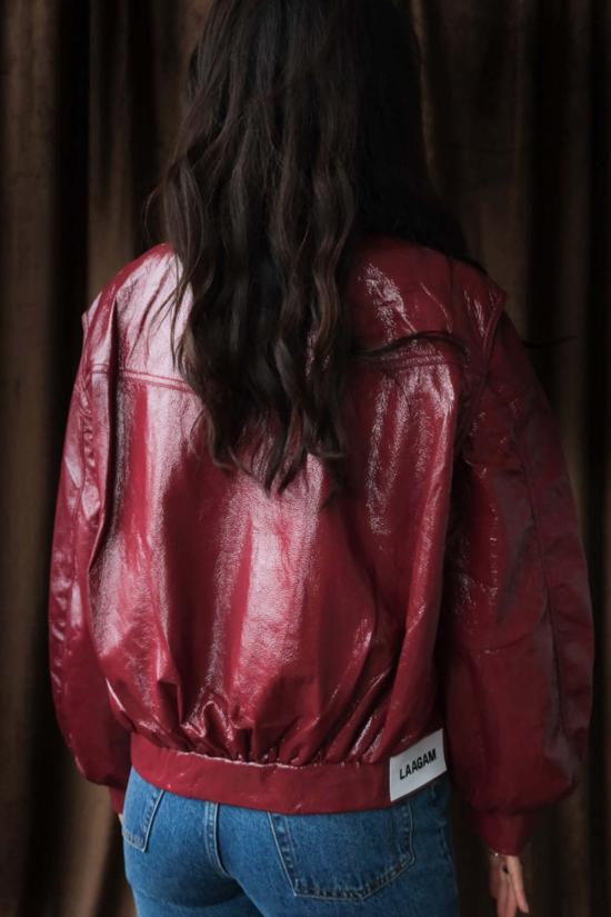  LAAGAM 봄버 자켓 Laagam Cupido 봄버 재킷 마룬 - OTHER BRANDS