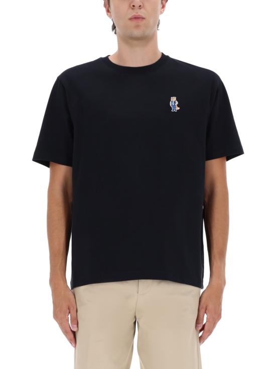 25FW 메종키츠네 드레스드 폭스 컴포트 티셔츠 PM00121KJ7025 P199 BLACK