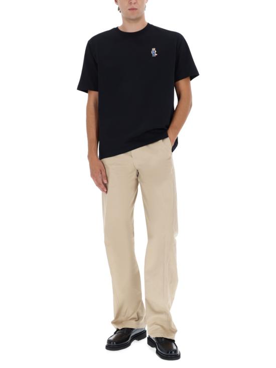 25FW 메종키츠네 드레스드 폭스 컴포트 티셔츠 PM00121KJ7025 P199 BLACK - MAISON KITSUNE