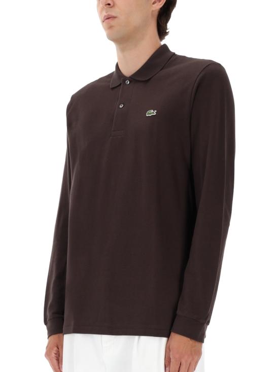 25FW 라코스테 클래식 롱슬리브 폴로 셔츠 L1312 SKB BROWN - LACOSTE