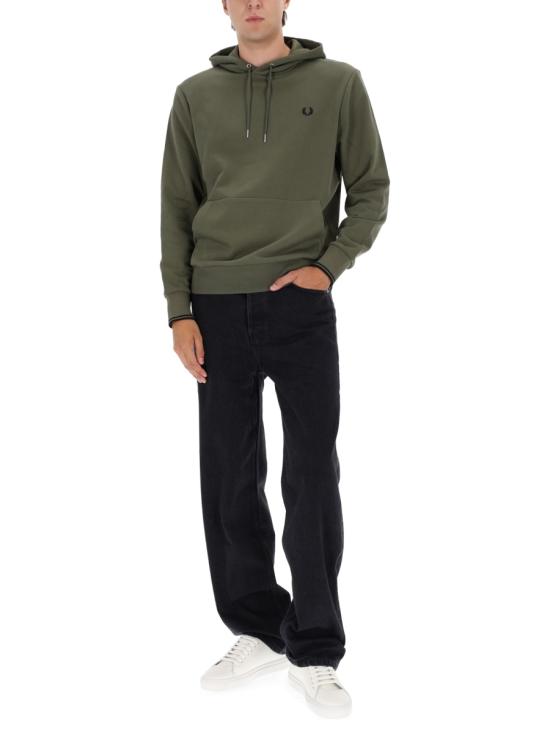 25FW 프레드페리 긴팔 티셔츠 FP M2643 55 Z50 GREEN - FRED PERRY