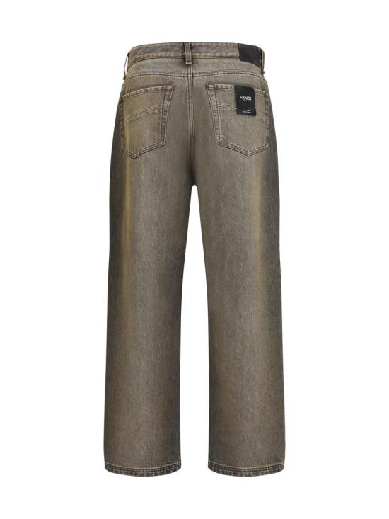 25FW 펜디 데님 팬츠 FLP285AT2I F0ZJ4 Beige - FENDI