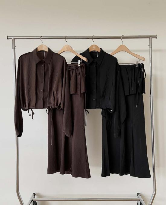  더 엔케이씨 스토어 미디 스커트 Nkc 스토어 스테파니 2피스 스커트 - The NKC Store