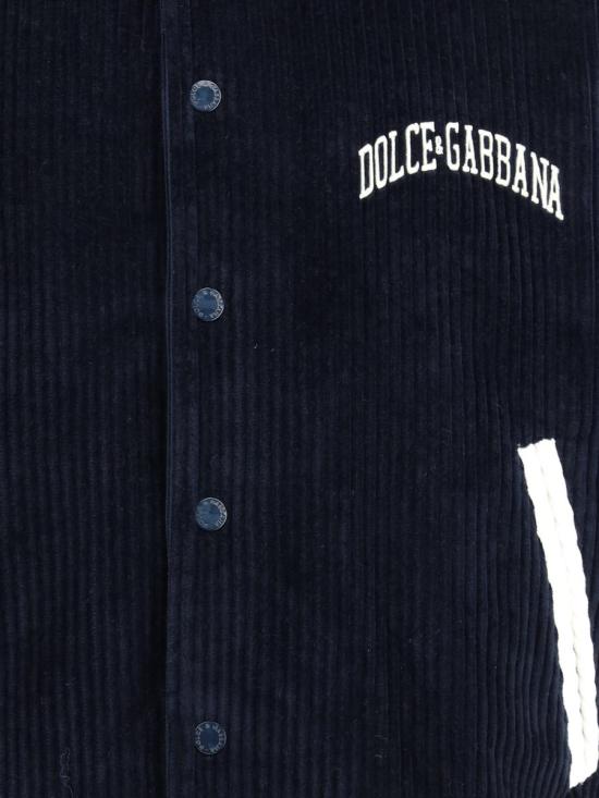 25FW 돌체앤가바나 봄버 자켓 G9BPXZFUVLI B0665 BLUE - DOLCE & GABBANA