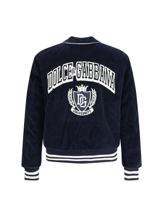 25FW 돌체앤가바나 봄버 자켓 G9BPXZFUVLI B0665 BLUE - DOLCE & GABBANA
