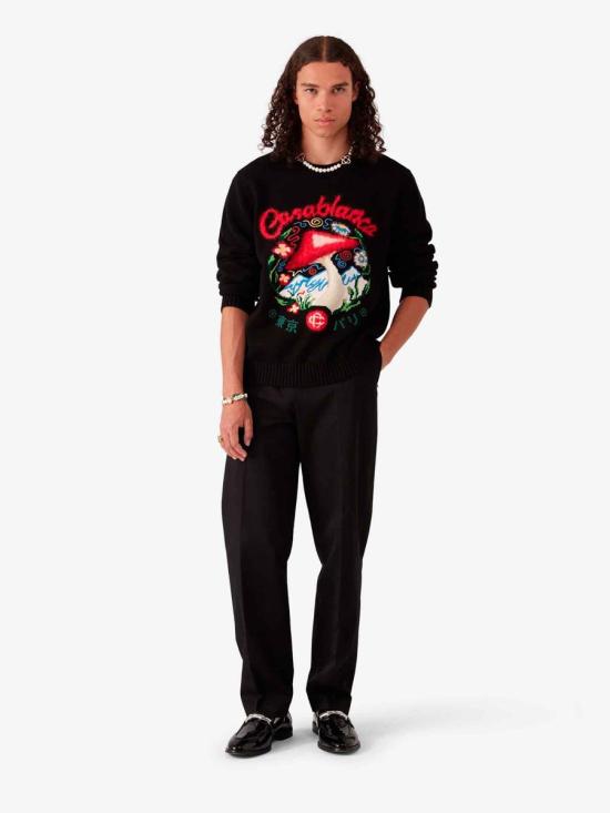 25FW 카사블랑카 숏팬츠 MPF25TR321 01BLACK Black - CASABLANCA