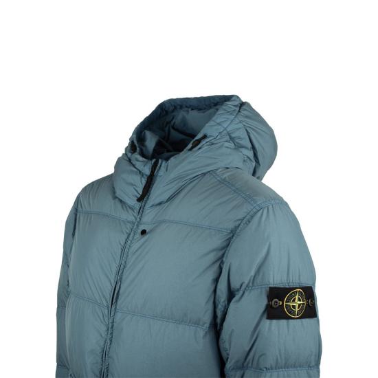 25FW 스톤 아일랜드 크링클랩스 와펜 패치  후드 다운 자켓 크링클랩스 와펜 패치  후드 다운  K2S154100011S0A23V002B BLUE - STONE ISLAND