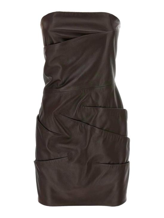  디 아티코 미디 스커트 251WCA00361204 Brown