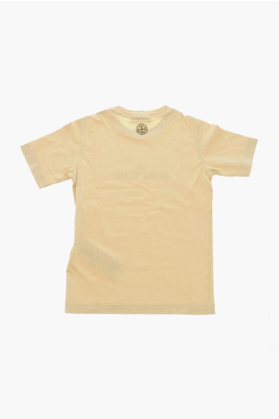  [키즈] 스톤 아일랜드 티셔츠 811621056V0091 Beige - STONE ISLAND