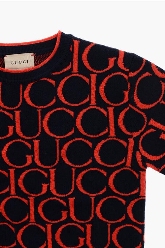  [키즈] 구찌 풀오버 793234XKD6I4025 Blu Rosso - GUCCI