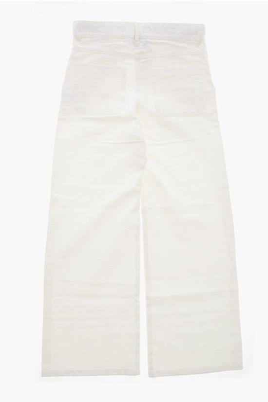  [키즈] 디올 스트레이트 팬츠 4WBM11PANG013 White - DIOR