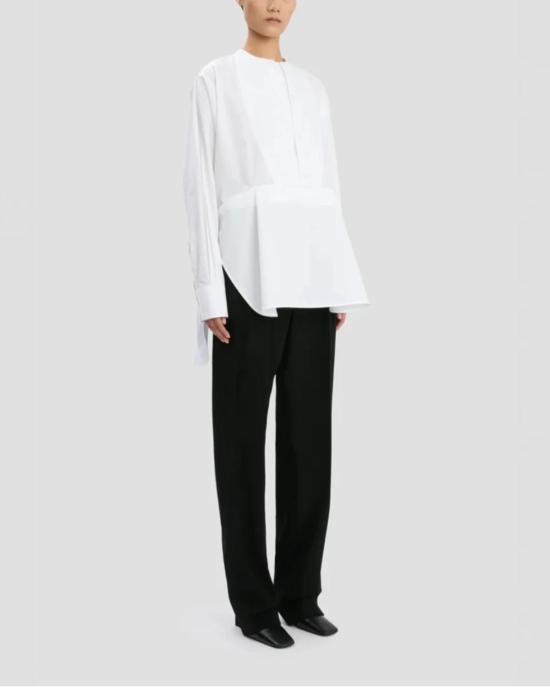  빅토리아 베컴 블라우스 더블 빕 디테일 셔츠 화이트 - VICTORIA BECKHAM