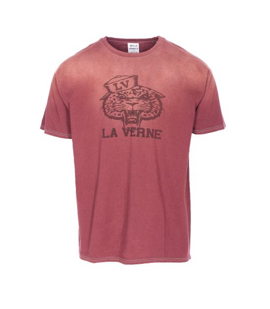 25FW 와일드 동키 반팔 티셔츠 LA VERNE FADED BRICK Red