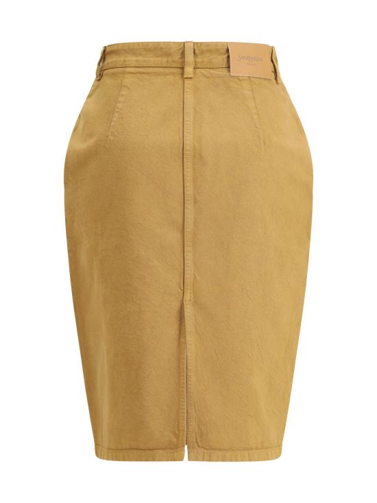 25FW 생로랑 스커트 845698Y09WJ 6900 BEIGE - SAINT LAURENT