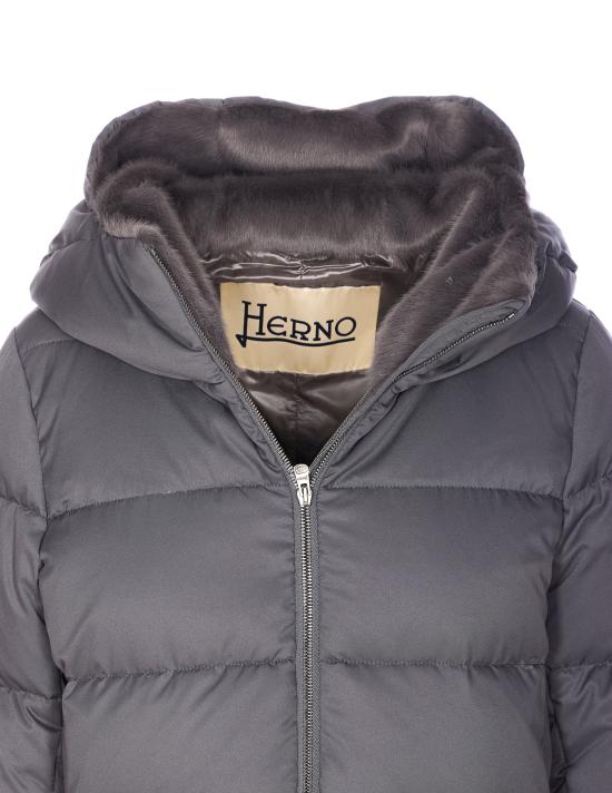 25FW 에르노 아렌델레 & 뉴 레이디 포 퍼 A 셰이프 다운 자켓 PI001948D 12414Z9487 Grey - HERNO