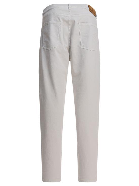 25FW 브루넬로 쿠치넬리 데님 팬츠 M277UO1090C7023 White - BRUNELLO CUCINELLI