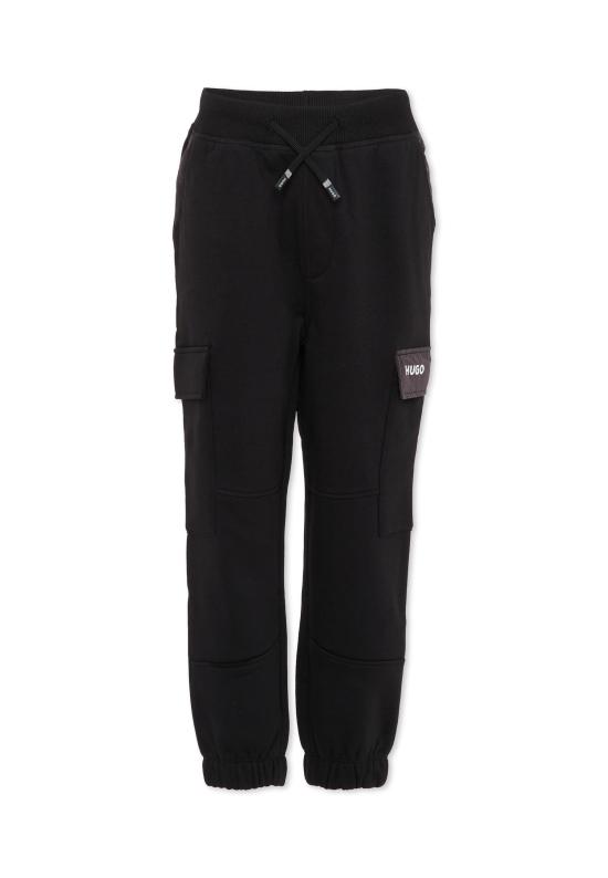 25FW [키즈] 휴고보스 트레이닝/조거 팬츠 G00477 09B BLACK