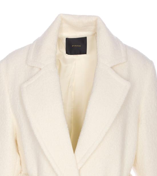 25FW 핑코 코트 105695 A2UBC14 White - PINKO