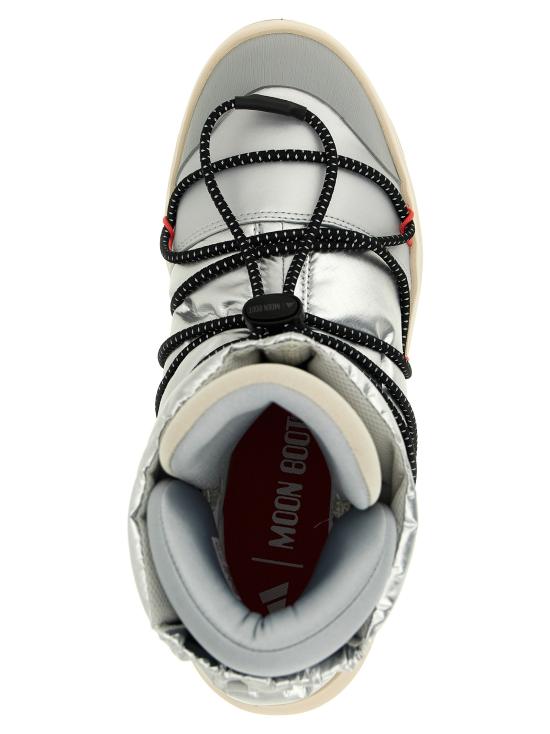 25FW 아디다스 오리지널스 X 문 부츠 레이스업 앵클 부츠 JQ7849MSILVECBLACK Silver - ADIDAS