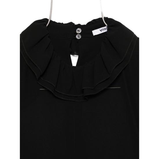 25FW 비베타 탑 VS2CM0120 TE088 9000 BLACK - VIVETTA