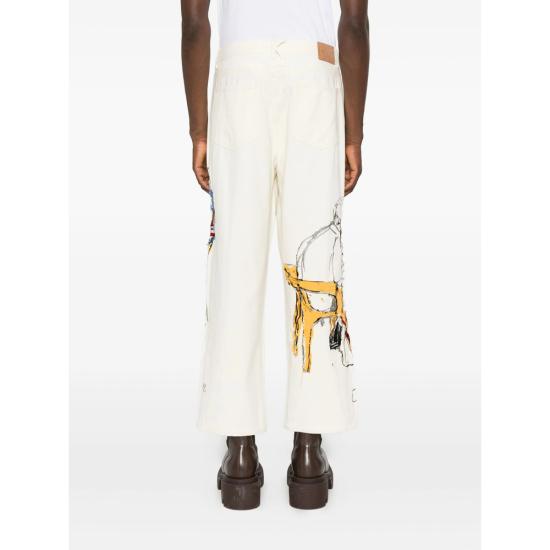 25FW 키드슈퍼 데님 PT 08 DOMINOS CREAM WHITE - KIDSUPER