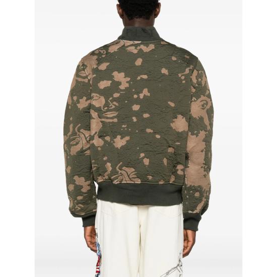 25FW 키드슈퍼 봄버 자켓 COLAB 04 PIET COLLA GREEN - KIDSUPER