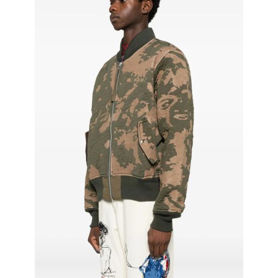 25FW 키드슈퍼 봄버 자켓 COLAB 04 PIET COLLA GREEN - KIDSUPER