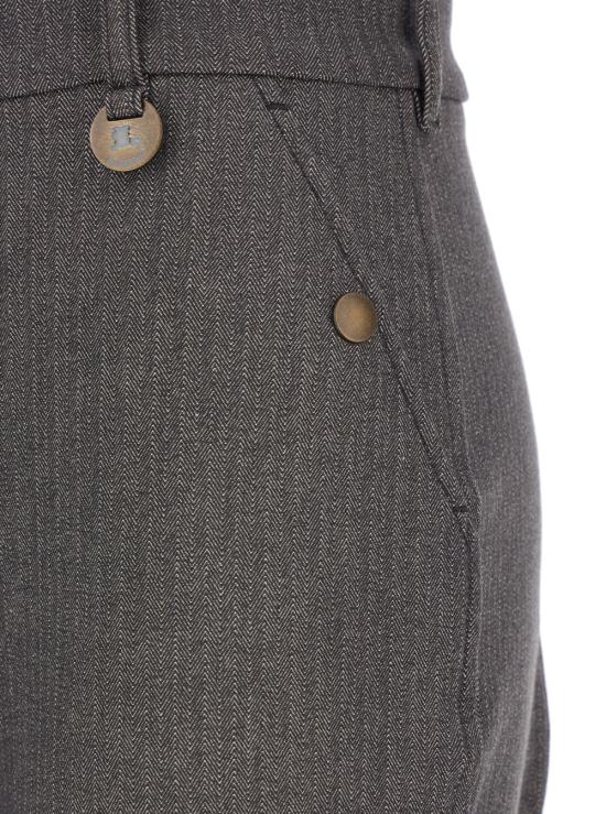 25FW 버버리 헤링본 스트레치 코튼 조드퍼 팬츠 8116806C4055 Brown - BURBERRY