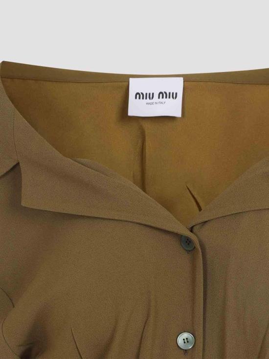 26FW 미우미우 미디 스커트 MF6052SOOO16Z1F0334 Dark Green - MIU MIU