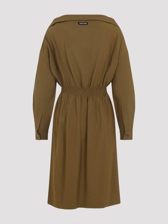 26FW 미우미우 미디 스커트 MF6052SOOO16Z1F0334 Dark Green - MIU MIU