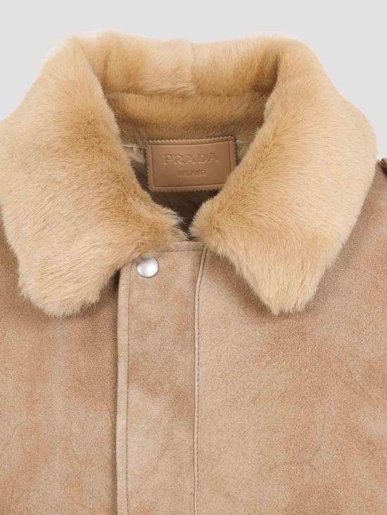  프라다 가죽 자켓 58A237SOOO172LF0065 Beige - PRADA