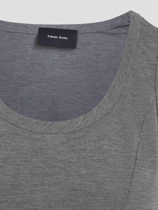  시몬로샤 민소매 티셔츠 52220571GREY Grey - SIMONE ROCHA