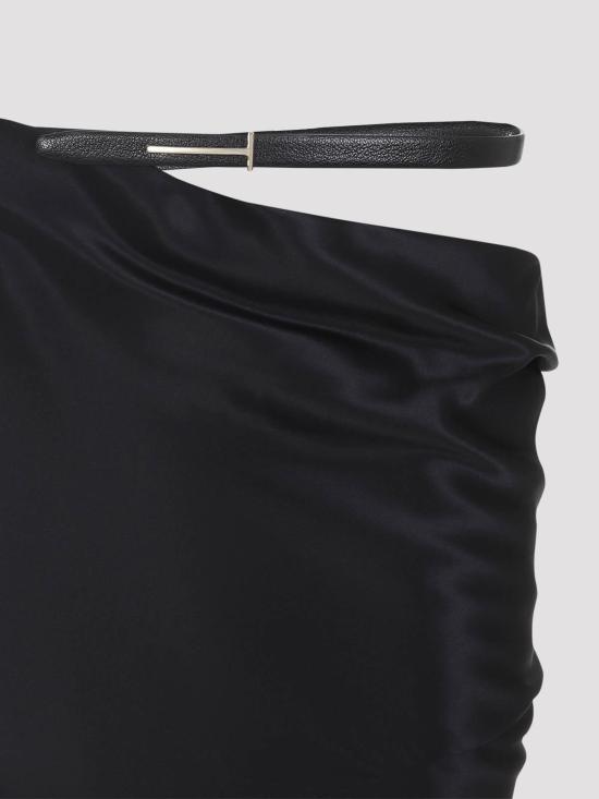  톰포드 미디 스커트 GC5828FAX1664LB999 Black - TOMFORD