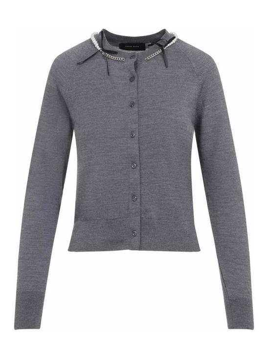  시몬로샤 가디건 KMK13B0647CHARCOAL Grey