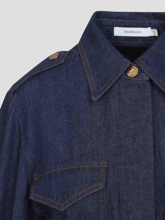 25FW 짐머만 숏팬츠 5292DF25RINK Blue - ZIMMERMANN