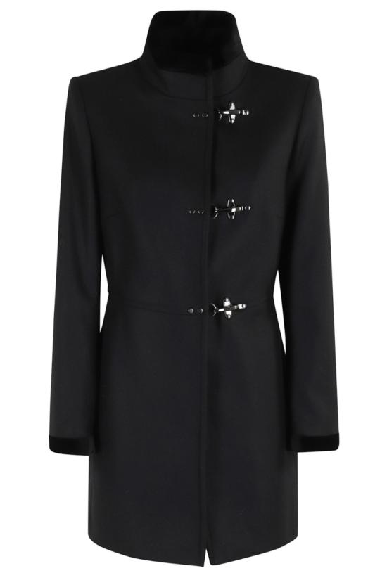 25FW 페이 코트 NAW50514000SGL 097 Black