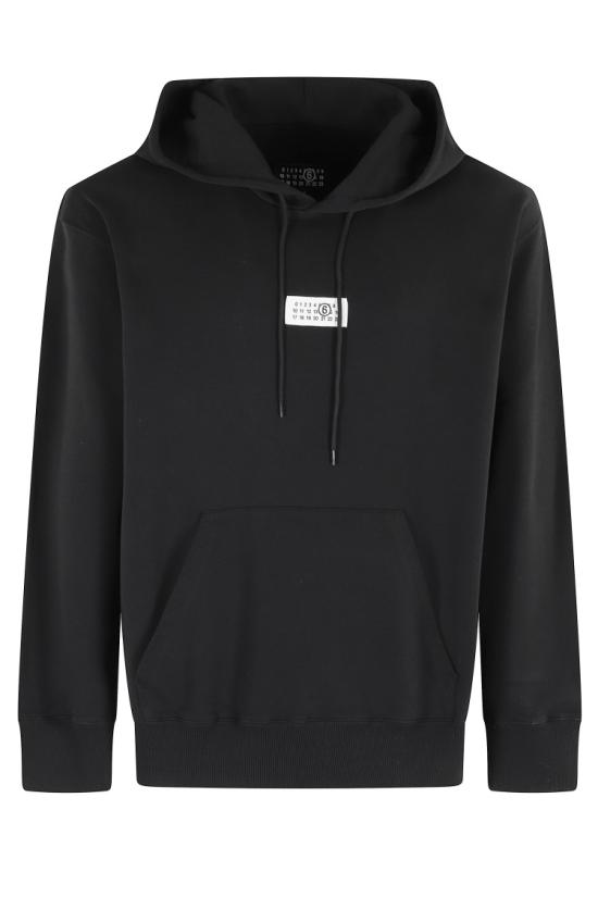 25FW MM6 메종마르지엘라 뉴메릭 후드 티셔츠 SH0GU0033 M25025 097 Black