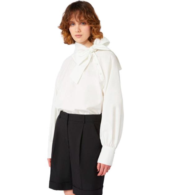 25FW 위켄드막스마라 블라우스 2525116013600 001 38 White - WEEKEND MAX MARA